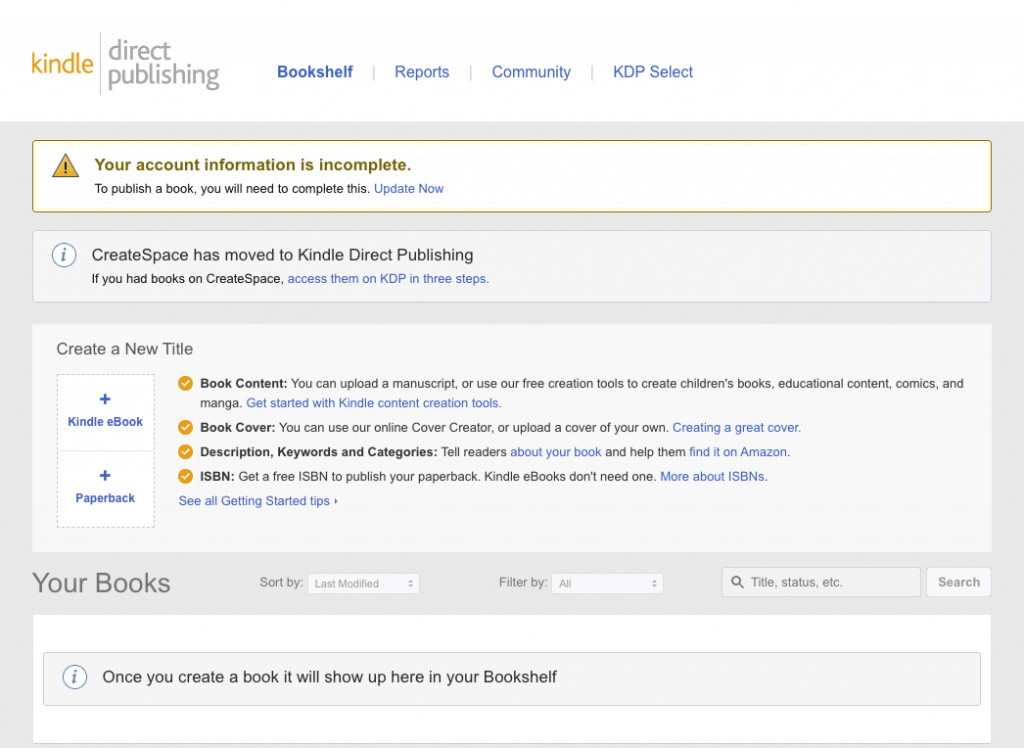 How to set up an account with Amazon KDP Prepare to Publish